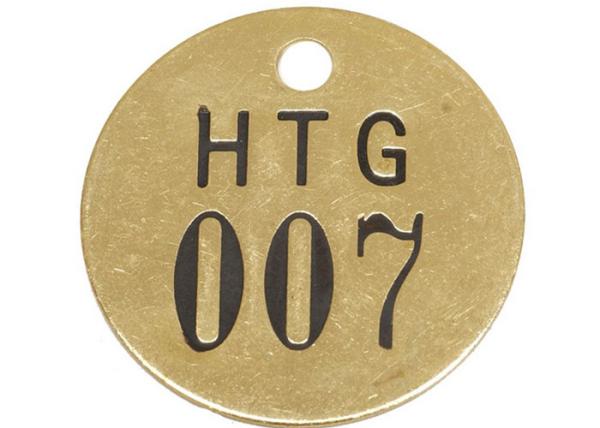 Cheap General Purpose Brass Interlocking Number Stencils 3/16" Hole Size Black / Gold Color for sale