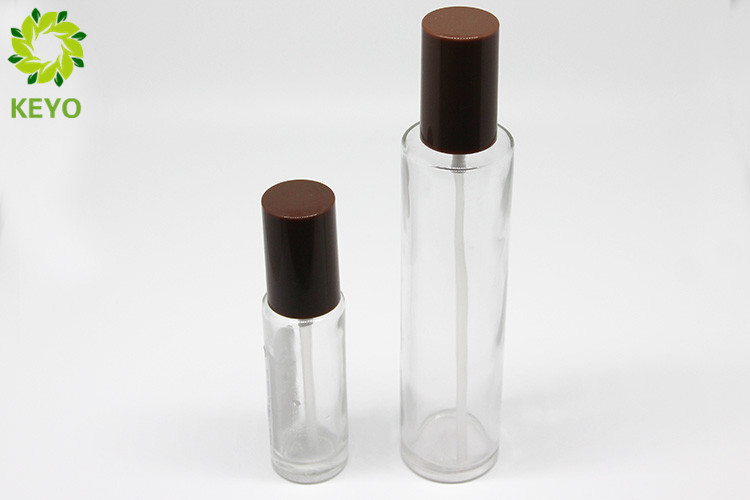 30ml 120ml Transparent Glass Pump Bottles For Foundation / Lotion / Concealer