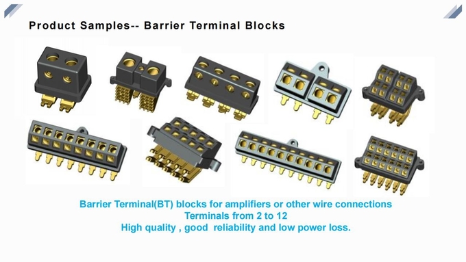Electrical 5 Position Terminal Block Barrier Type For Car Amplifier BT05-001A