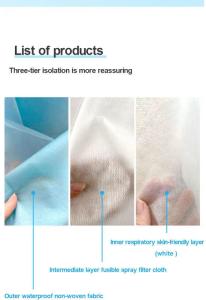 Quality Reusable Medical Respirator Mask 3 Layers Anti Dust Anti Pollution wholesale