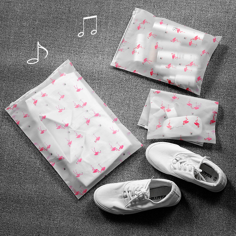 Custom Logo Clothing Packaging Zipper Bag For Reusable Frosted Garment Plastic