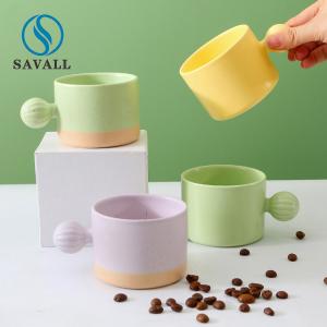 Quality Craftsman Color Creative Ceramic Simple Coffee Mug 210ml wholesale