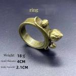 Black Myth Monkey King Three-Piece Gold Hoop Ring Badge Set for Indoor Decor