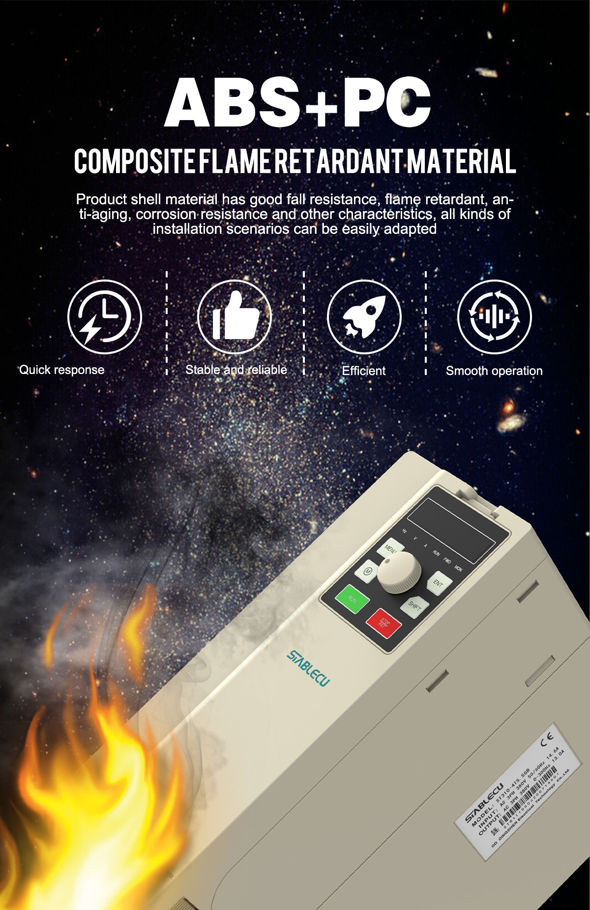 7.5KW 11KW Vector Frequency Inverter V/F Control Variable Frequency Drive For Three Phase Motor