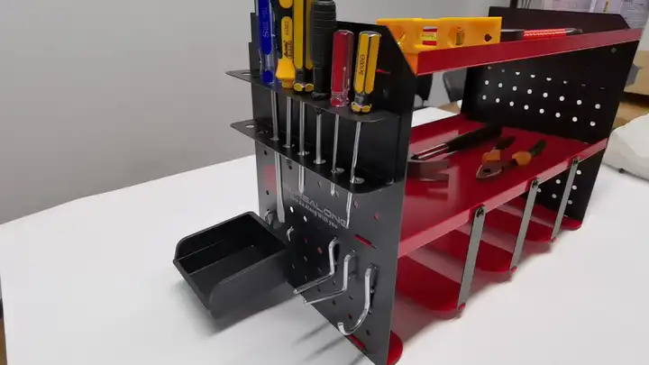 Garage Utility Shelf Organization Three-layer Heavy Duty Metal Cordless Tool Storage Rack