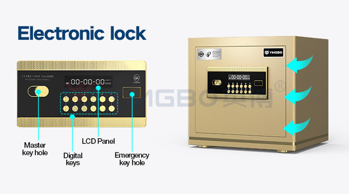 Electronic Lock Luxury Office Safe Box Patented Bolts H350mm