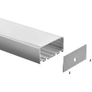 Quality Large Room Decorative Aluminum LED Light Housing Suspended Strip Channel 80*35mm wholesale