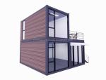 40ft 20ft Deluxe Bedroom Large Glass Studio Movable Wood House Wall 50/75/100mm