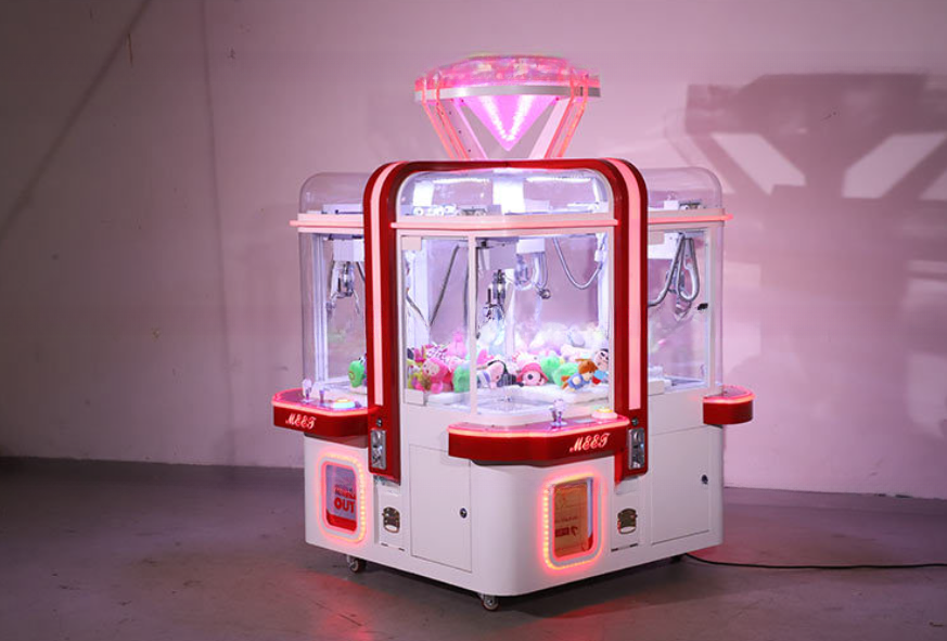 Dreamland coin operated cube doll game machine 4 players coin operated gift prize machine candy boutique game machine