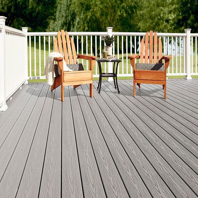 Chemical Resistant WPC Co Extrusion Decking 50mm Deck Boards Plastic Composite