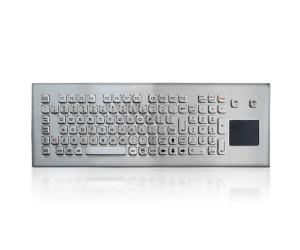 Quality Metal Stainless Steel Industrial Keyboard With Touchpad For Kiosk wholesale