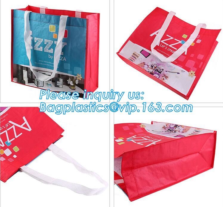 Fashion WaterProof PP Woven Laminated Handle Shopping Bag,fashion laminated reusable pp woven big shopping woven bag