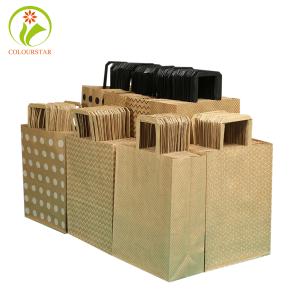 Quality SGS Pantone Flexo Printing Kraft Paper Bag 15x8x21cm Food Gift Paper Bag wholesale