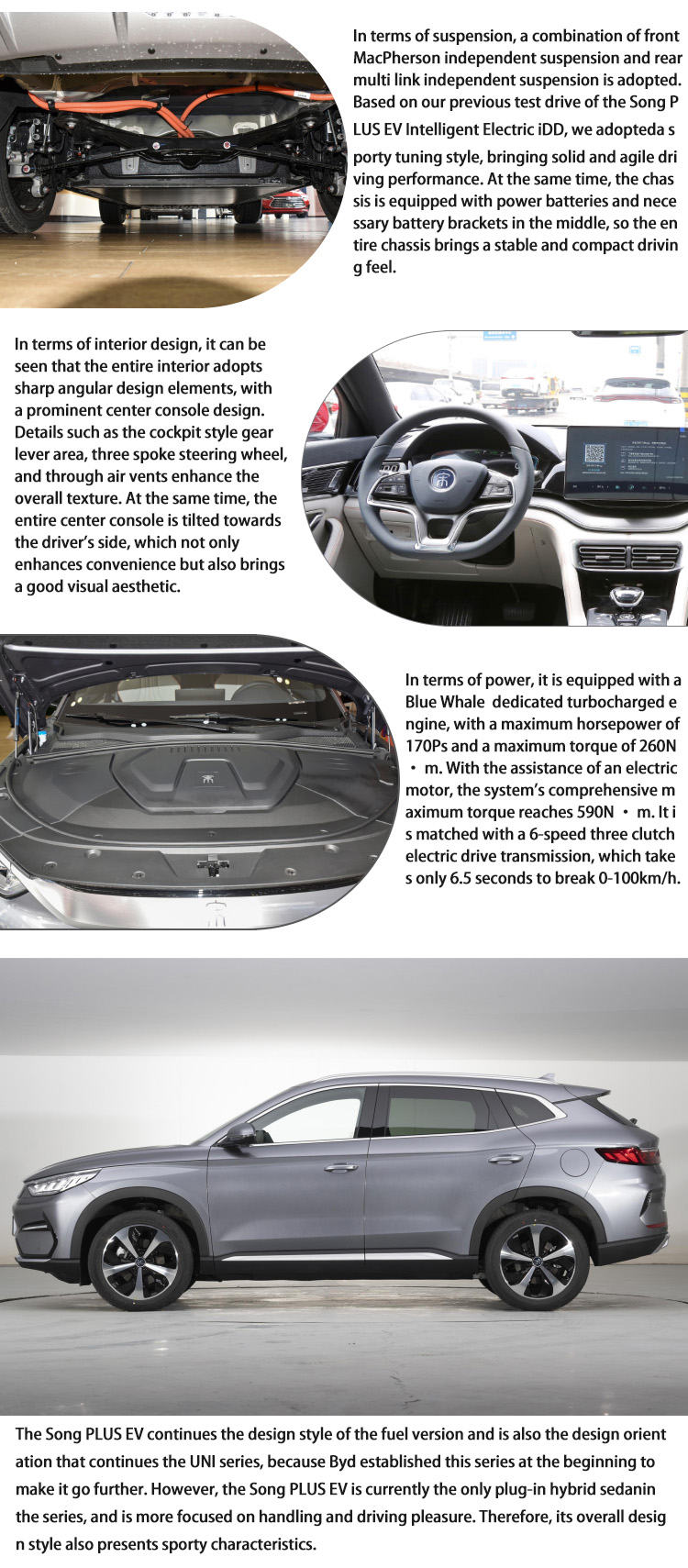 EV Plug In Hybrid Compact SUV 2021 Safety Electric BYD Song Plus