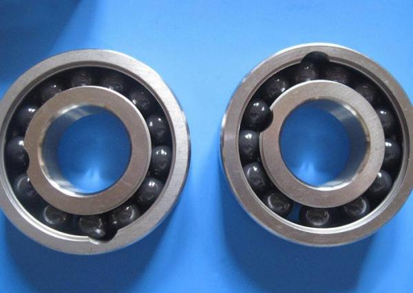 Hybrid Construction Ceramic Ball Bearings , GCr15, AISI440C, 316, 304 For Inner