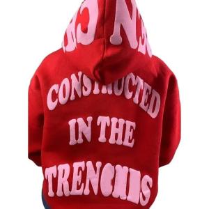 Quality Custom Puff Print Sweatshirt 3D Logo Oversized Heavyweight Fleece Sweater Men Sport Cotton Men′s Hoodies &amp; Sweatshirts wholesale