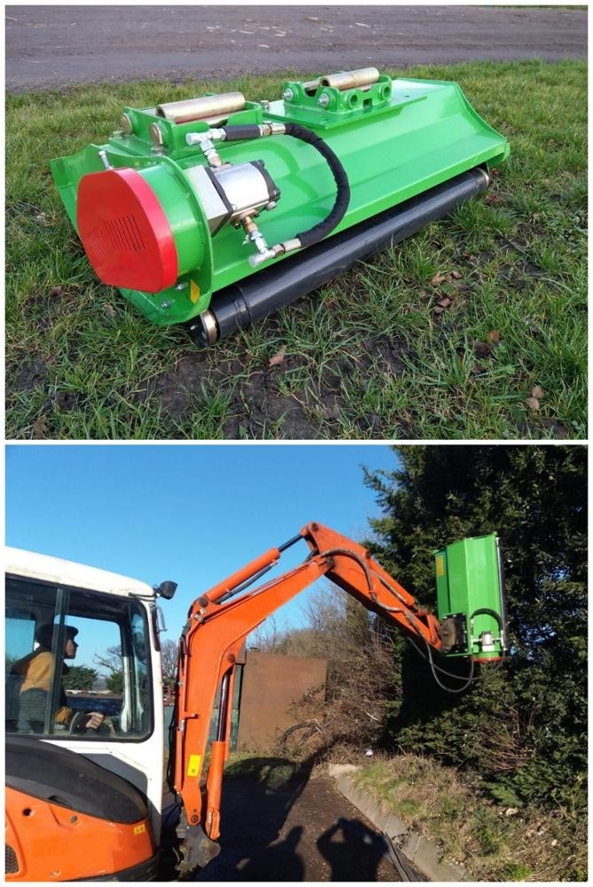Hydraulic Lawn Mower Excavator EM Model 125CC 1500W Power 4IN Cutting Height