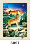 5D Flip Effect Lenticular Printing Picture For Animals And Scenery
