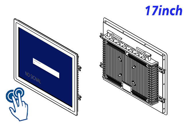 17-Inch Durable Touch Display for Industrial Automation and Logistics Operations