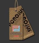 Offset Printing PVC Hang Tag / Hole hang clothing tags with ribbons