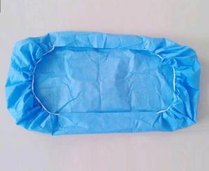 Quality Eco Friendly Blue Disposable Fitted Bed Sheets With 2 Elastics wholesale