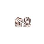 Black Powder Coated SS304 0.06mm Linear Wave Springs