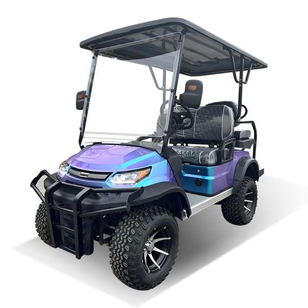 Blue Purple Color 4 Seater Golf Cart New Design Motor Depot AC Motor 3.5kw
