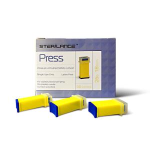 Quality Press Pressure Activated Safety Lancets Single Use Latex Free 26g 1.8mm wholesale