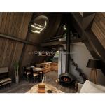 Galvanized Steel Bending Prefab House Living Forest Hotel Room for Modern