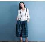 cotton blue & white gingham dress fashionable n casual