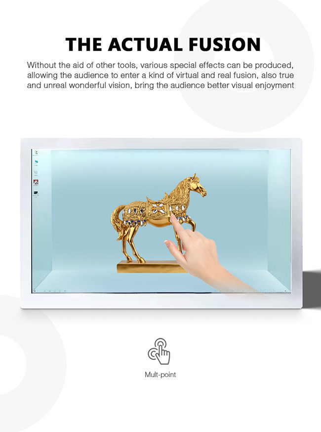 TFT Transparent LCD Screen Cabinet 32 Inch-65 Inch Clear LCD Screen
