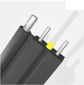 Quality Outdoor G652D GJYXCH FTTH Drop Single Mode Fiber Optic Cable Steel Wire 12 Core wholesale