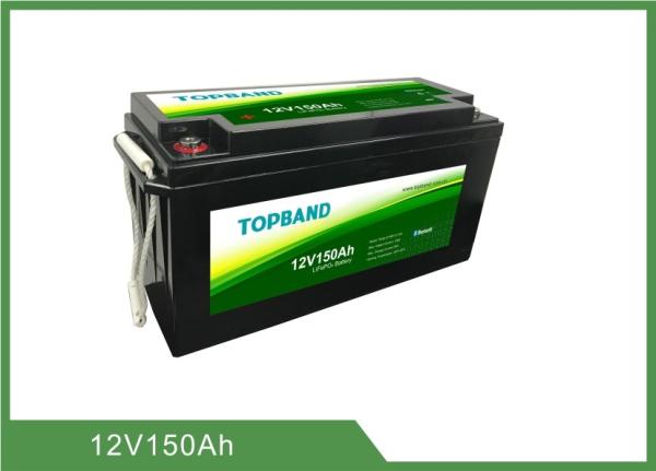 12V150Ah Bluetooth Lithium Battery High Discharge Rate Lifepo4 Material Series