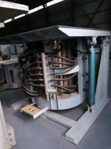 Quality Medium Frequency Hydraulic Steel shell furnace KGPS-1200KW/ 1500kg wholesale