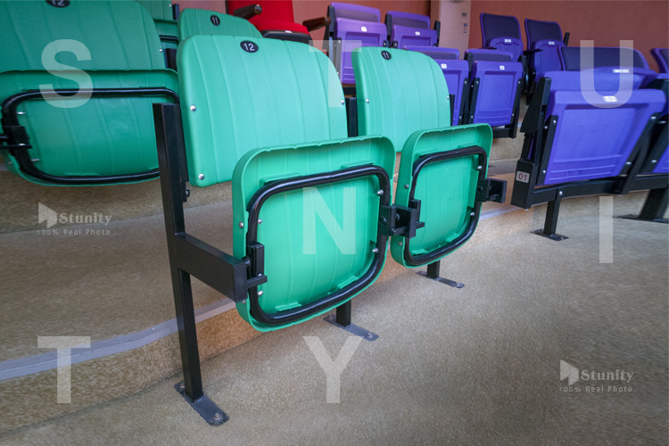 Auto Tip-Up PP Plastic Riser Mounted Foldable Stadium Seats