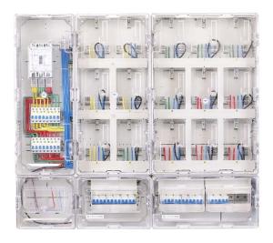 Quality Large 15 Way Single Phase Meter Box Outdoor Plastic Electric Meter Enclosure wholesale