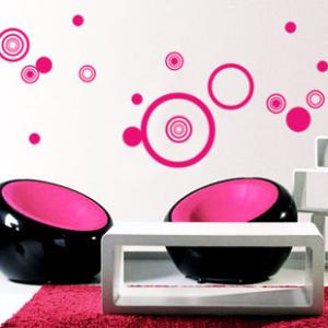 Quality Custom Large Wall Flower Stickers F319, / Design Wall Sticker wholesale