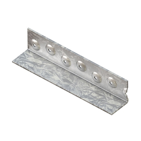 Smooth Finish Galvanised Angle Brace Used To Brace Timber Framed Walls In Residential Construction