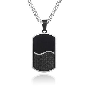 Quality 2025 Stocked Goods Square Shape Men's Pendants Men Necklace With Fast Shipping wholesale