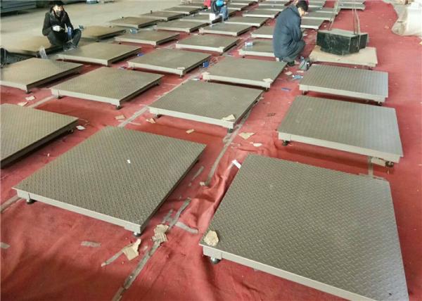 Fully Customizable 10000 Lb Floor Scale , Industrial Floor Weighing Scales Easy