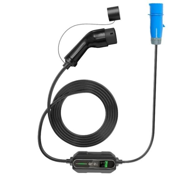 Level 2 Portable EV Charger 32A 240V 5m TPU Cable CEE Schuko Plug RCD Type A
