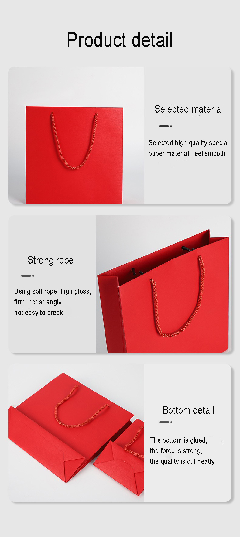 New Custom Print Logo Gift High Quality Paper Bags Luxury Paper Shopping Bag With Ribbon Handle
