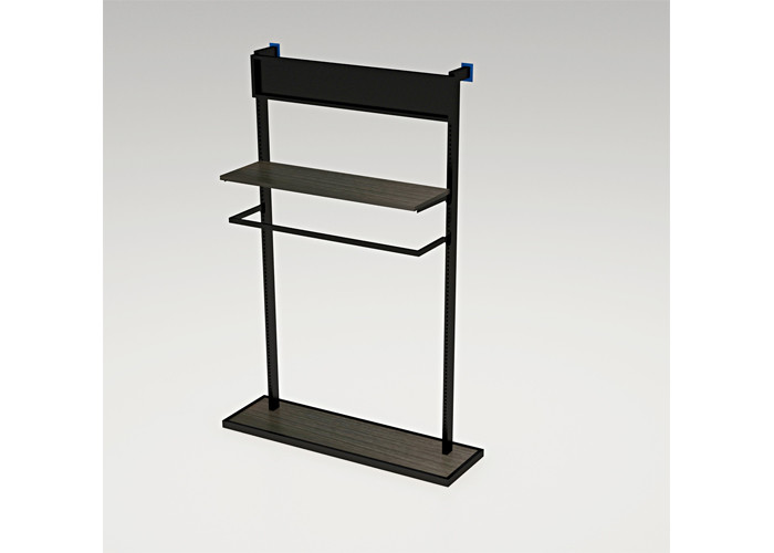 Freestanding Metal Wall Mounted Shelving Unit , Easy Assembly Wall Mounted Display Shelves