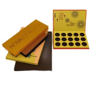 Quality Cardboard Cosmetic Packing Box For Eyeshadow Palette with Stamping wholesale
