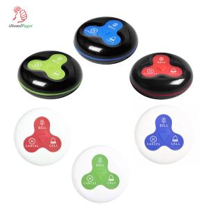 Quality fully waterproof restaurant/cafe table calling buzzer button wholesale