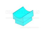 Original Silicone Rubber Bumpers Semi Transparent L19.2 x W16.15 x H14 mm