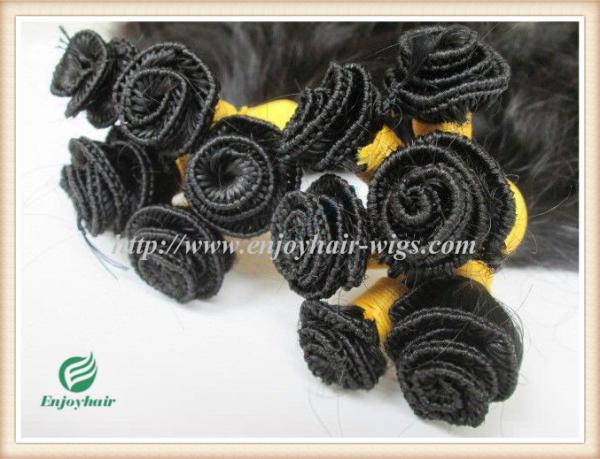 Hand tied weaviing Malaysian virgin remy hair,straight hair extension no shed no