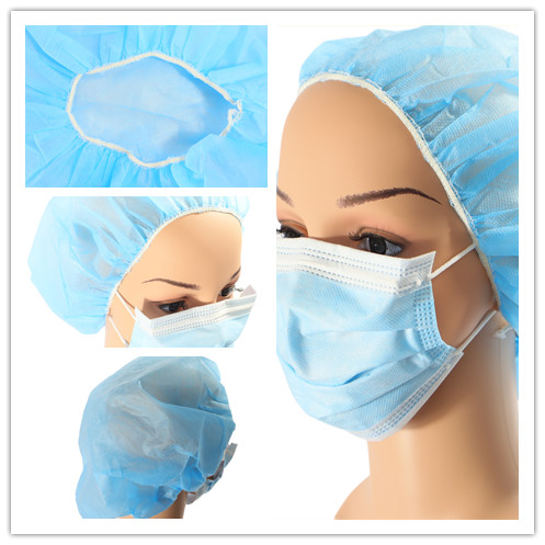Dust Free Environment Disposable Hair Net Caps Elastic Band