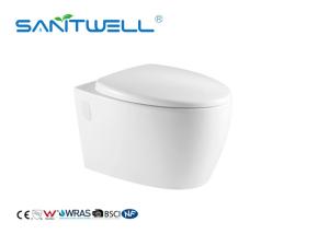 Quality Dual Flush Fashionable Water Saving Toilets Wall Outlet Toilet With Full Pipe Glaze wholesale