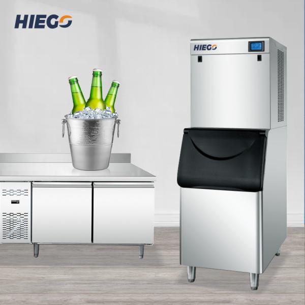 R404a Industrial Automatic Ice Machine 200KG Timing Cleaning Commercial Ice Cube